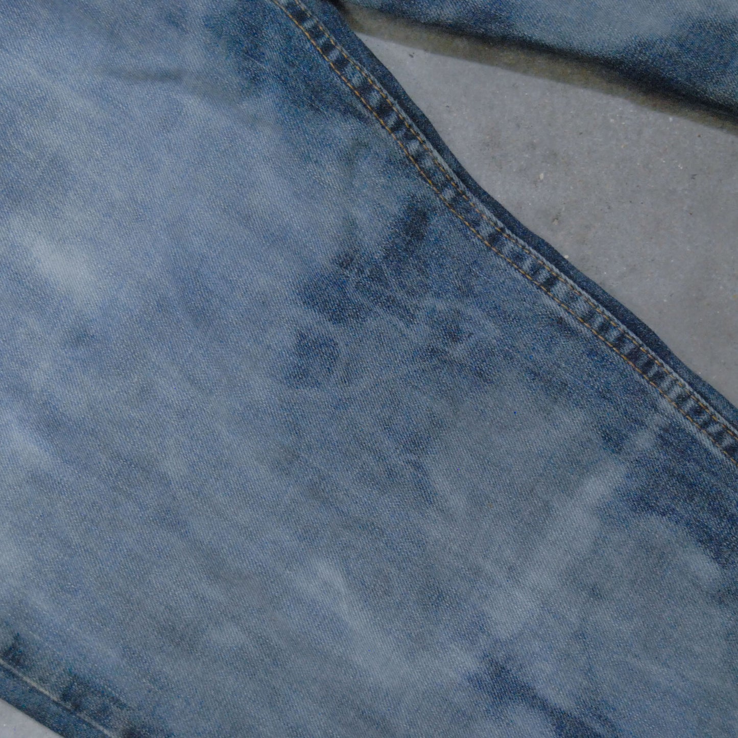 Bleached Distressed 90s Denim