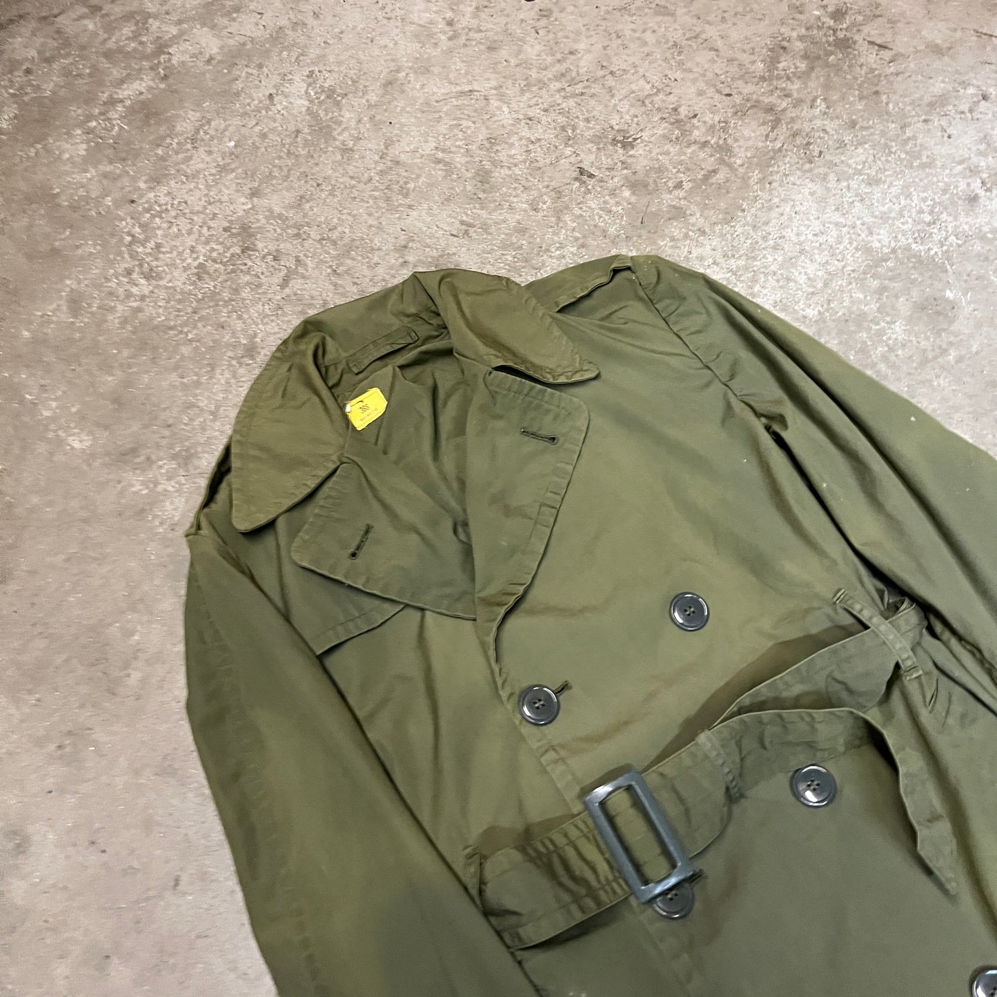 Turmeric Overdyed US Army 1980s Rain Coat