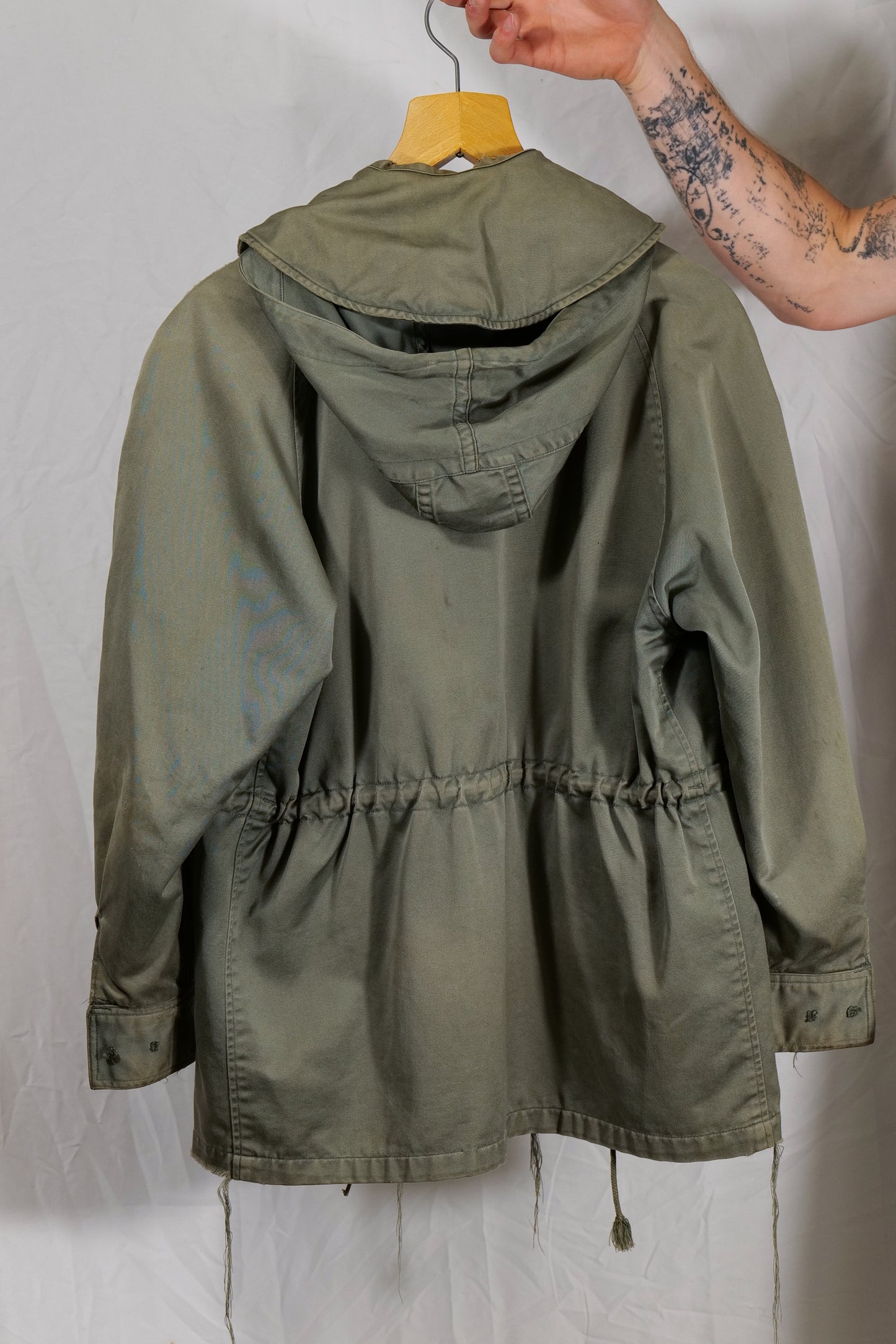 Rust Thrasher USAF 1950s Og107 Cotton Sateen Hooded Jacket