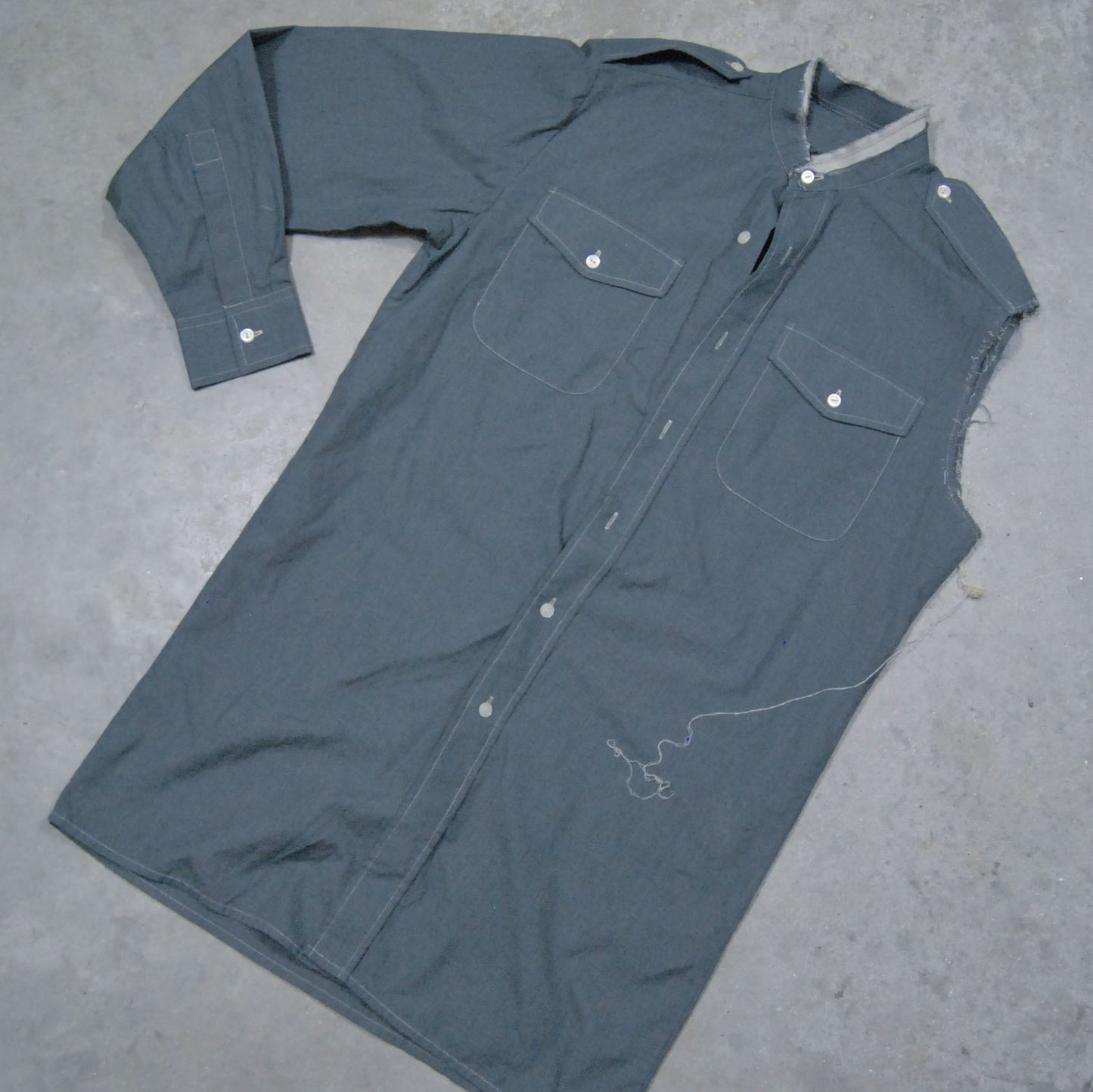 Distressed Overdyed Rag Shirt