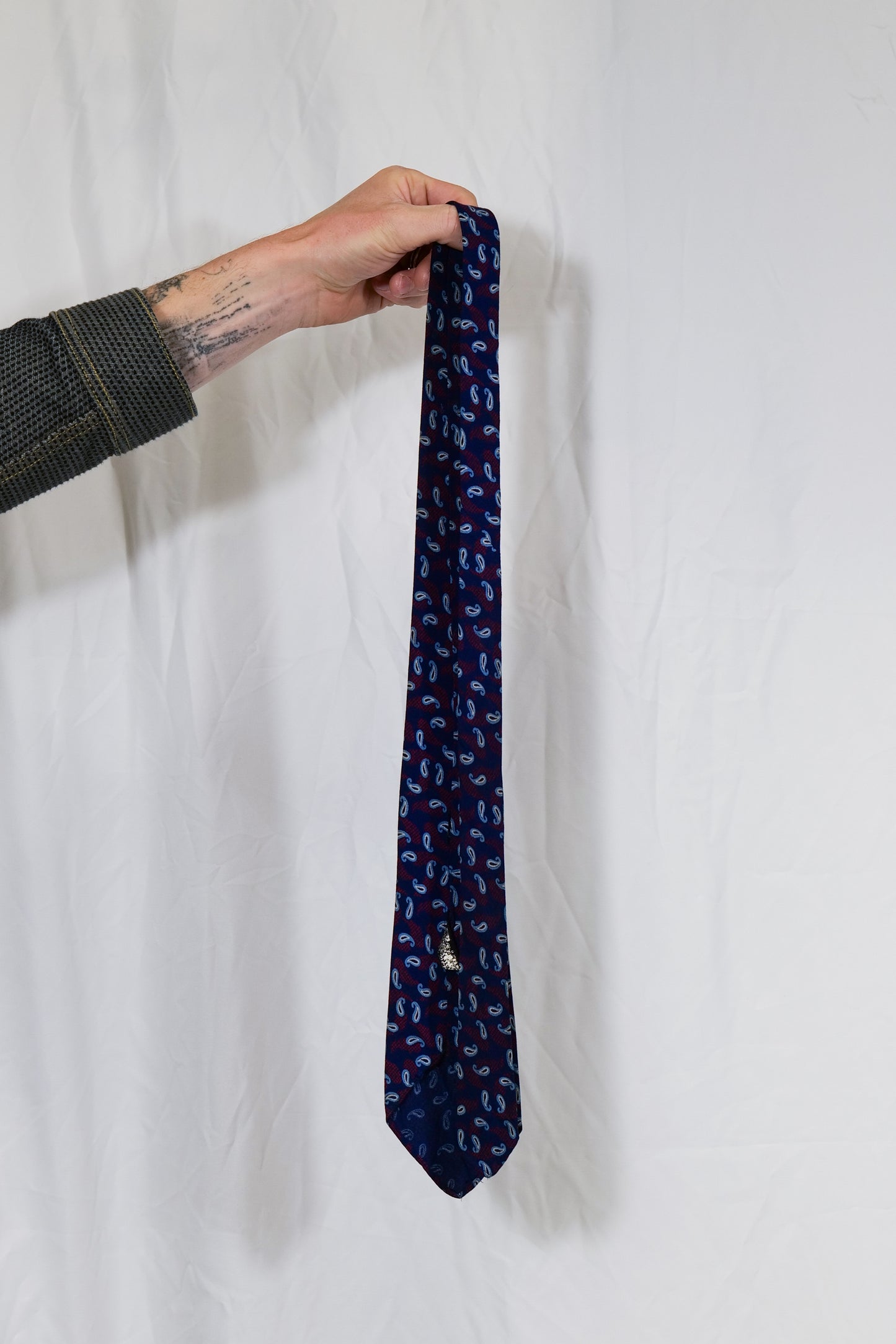 British 1940s Paisley Tie By “Tootal” Sports Quality Label