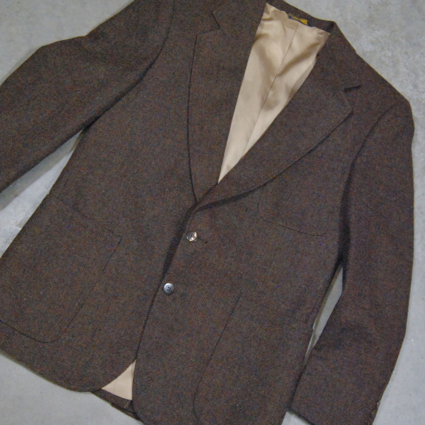 1970s Does 1930s Belt Back Patch Pocket Blazer