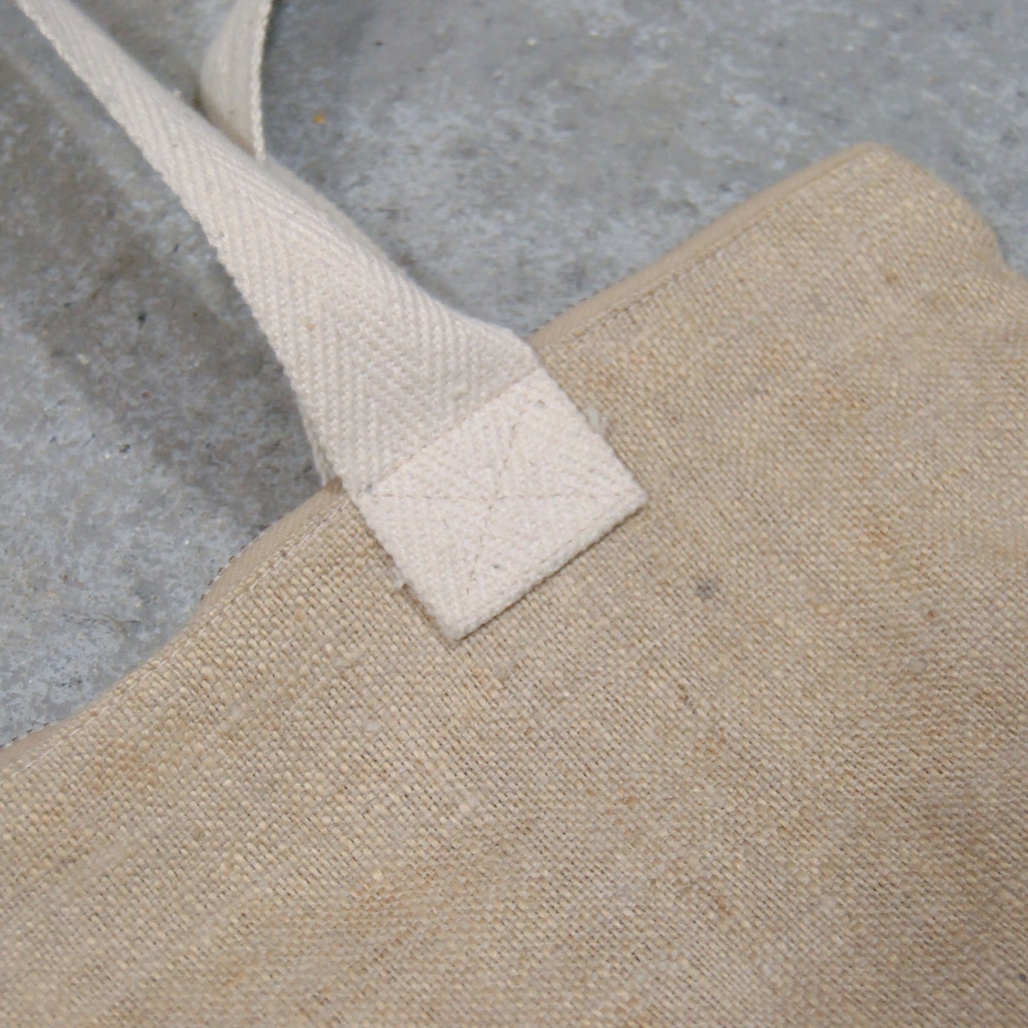 1930s Fabric Hemp Linen Tote Bag