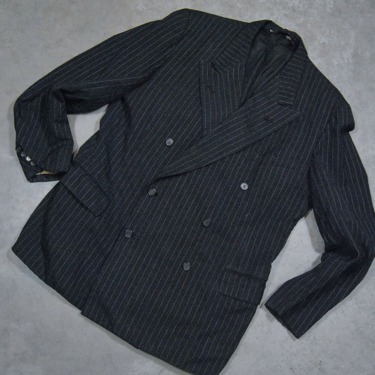 British 1950s Double Breasted two Piece Suit By "Aquascutum" Of London