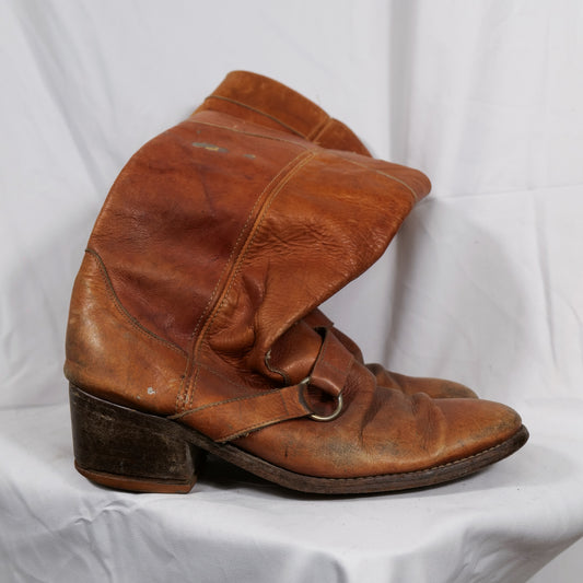 Brazil Made 1960s 1970s Strap Boots