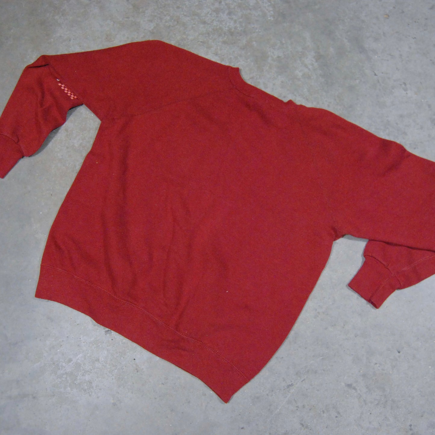 American 1970s Raglan Sleeve Crewneck Jumper By “Velva Sheen”