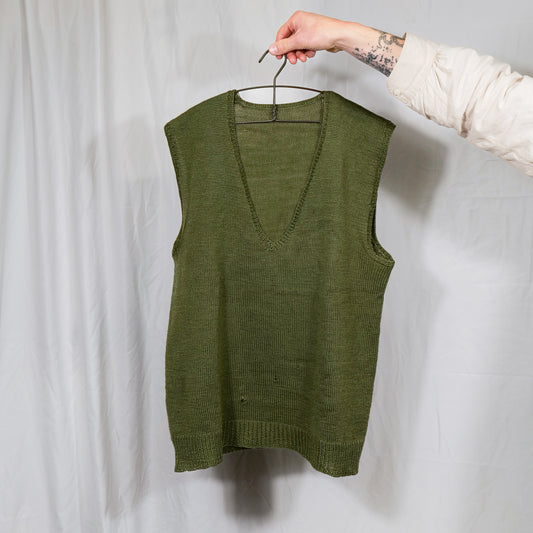 German 1930s Woolen Slipover Vest