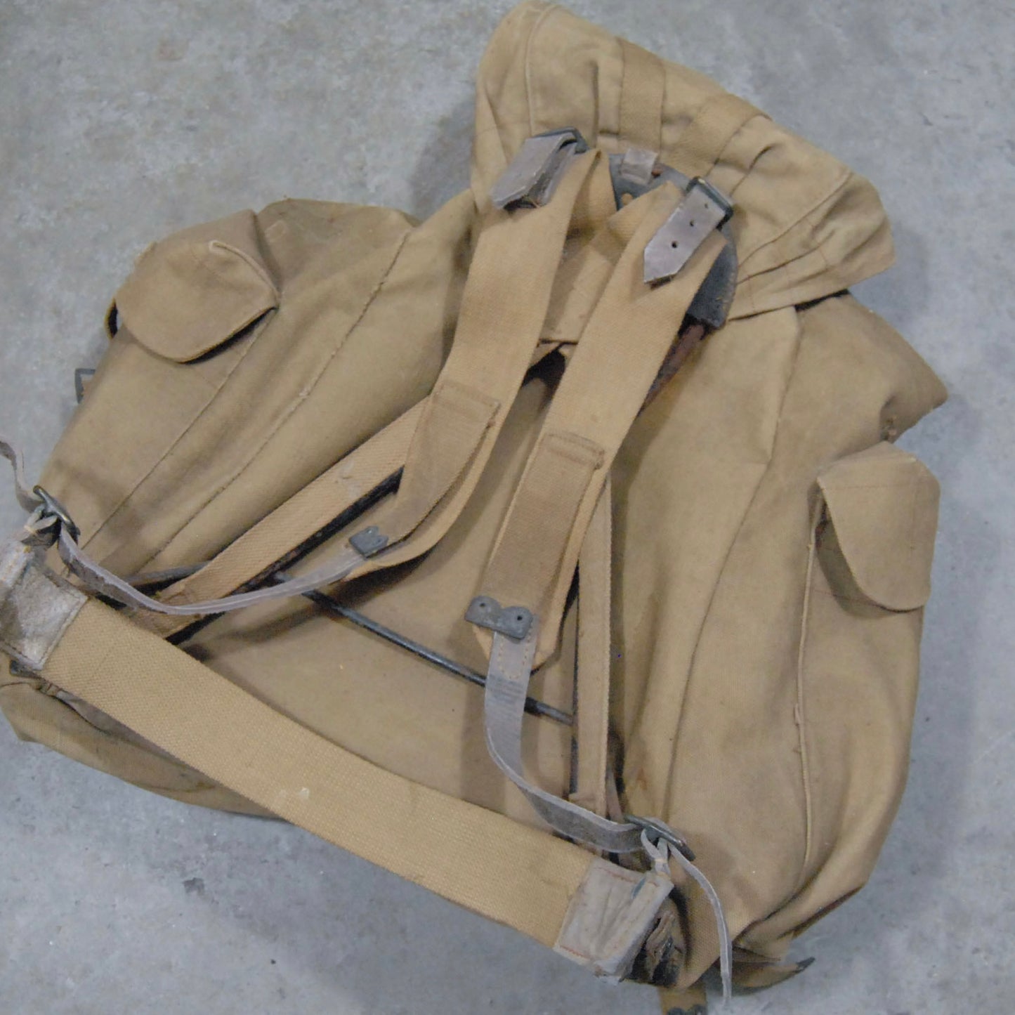 WW2 British Army Bergen Framed Bag