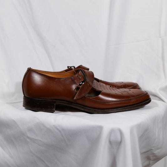 British 1930s 1940s Mary Janes Gents Shoes UK7