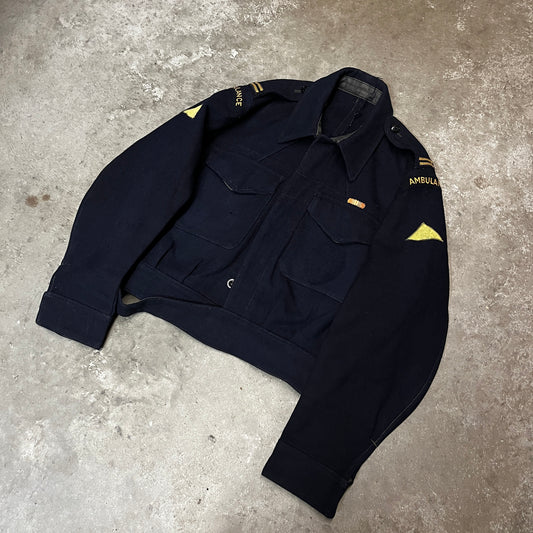 Dated 1953 Civil Defence Battle Dress Blouse Jacket