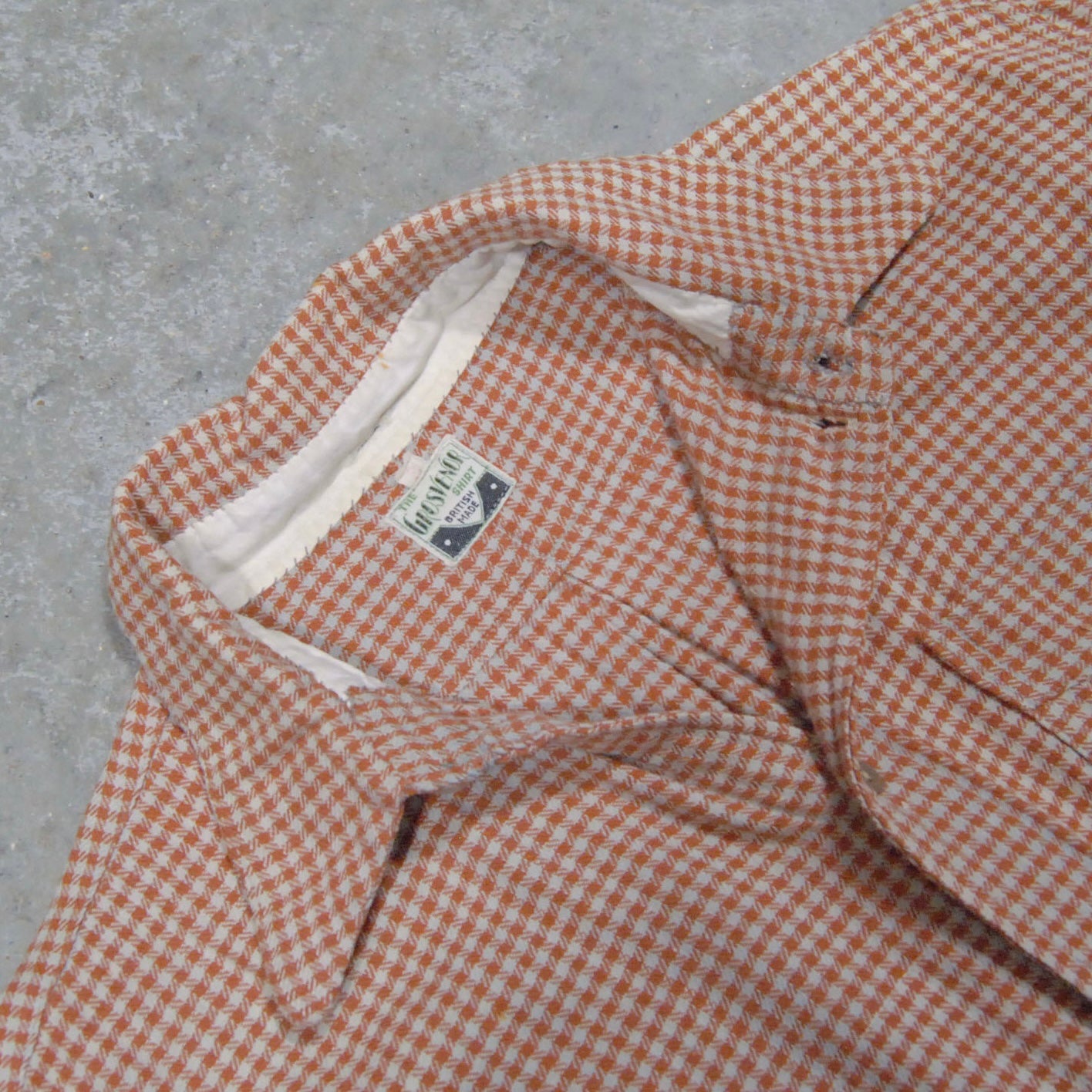 British 1940s Workwear Patchpocket Shirt By “Grosvenor”