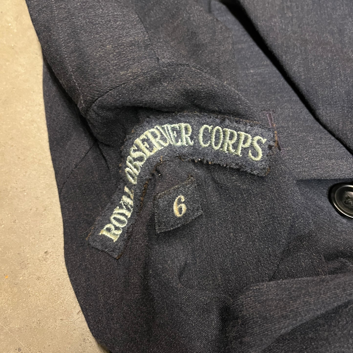 Post WW2 Dated 1952 Royal Observer Corps Rain Mac
