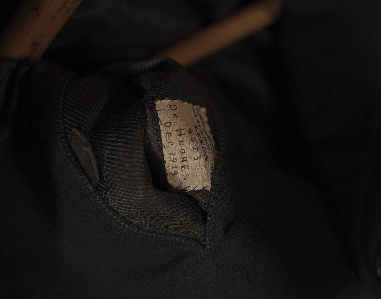 Dated 1929 Thrashed And Distressed Peak Lapel Shank Button Blazer