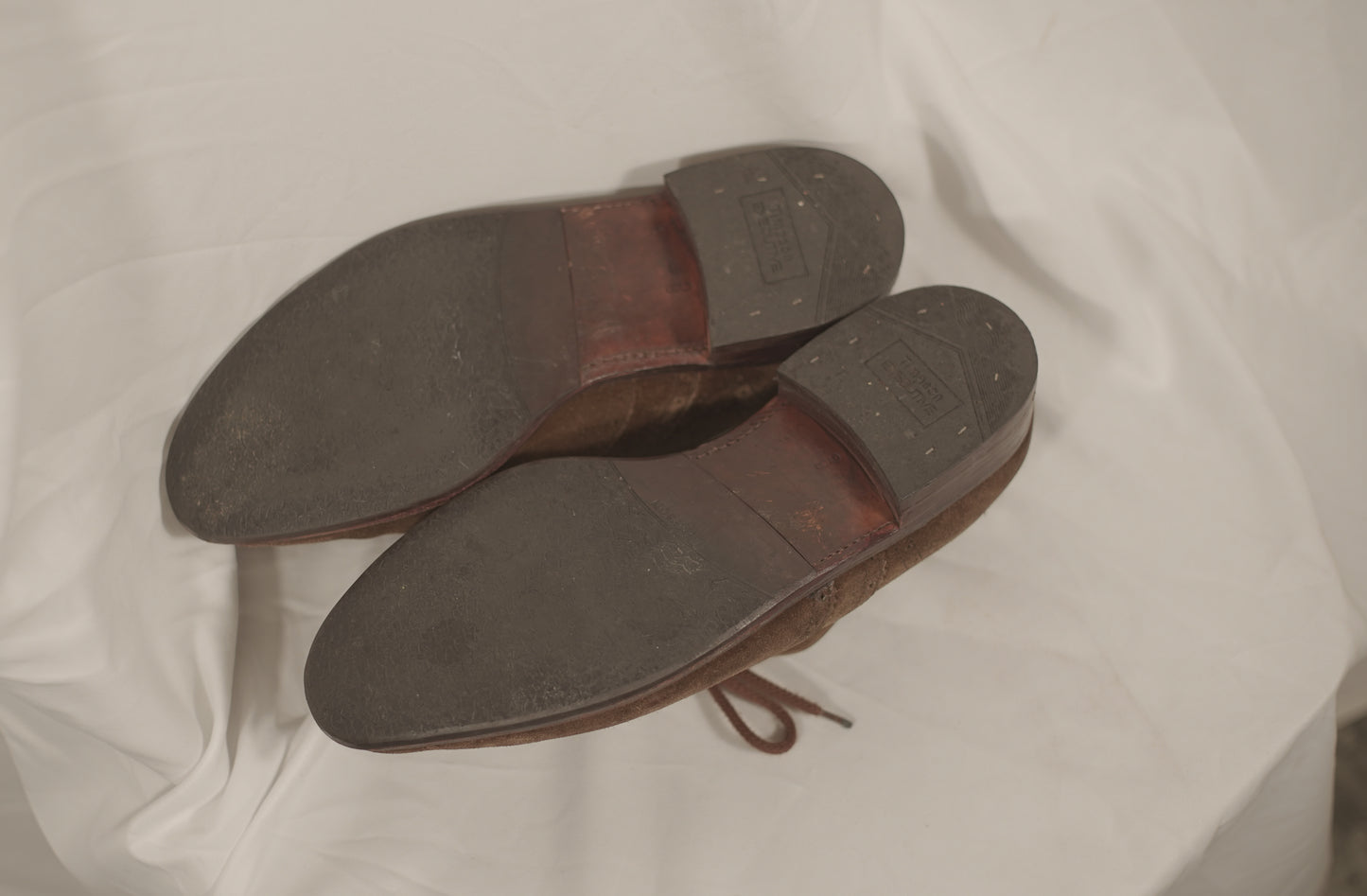 British 1940s Suede Oxford Shoes UK8