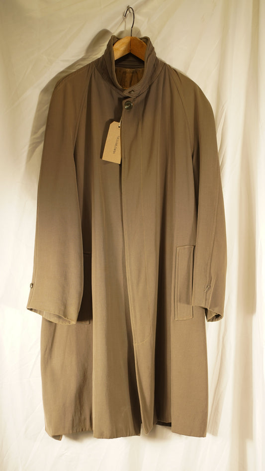 British 1930s 1940s Raglan Sleeve Gabardine Rain Coat