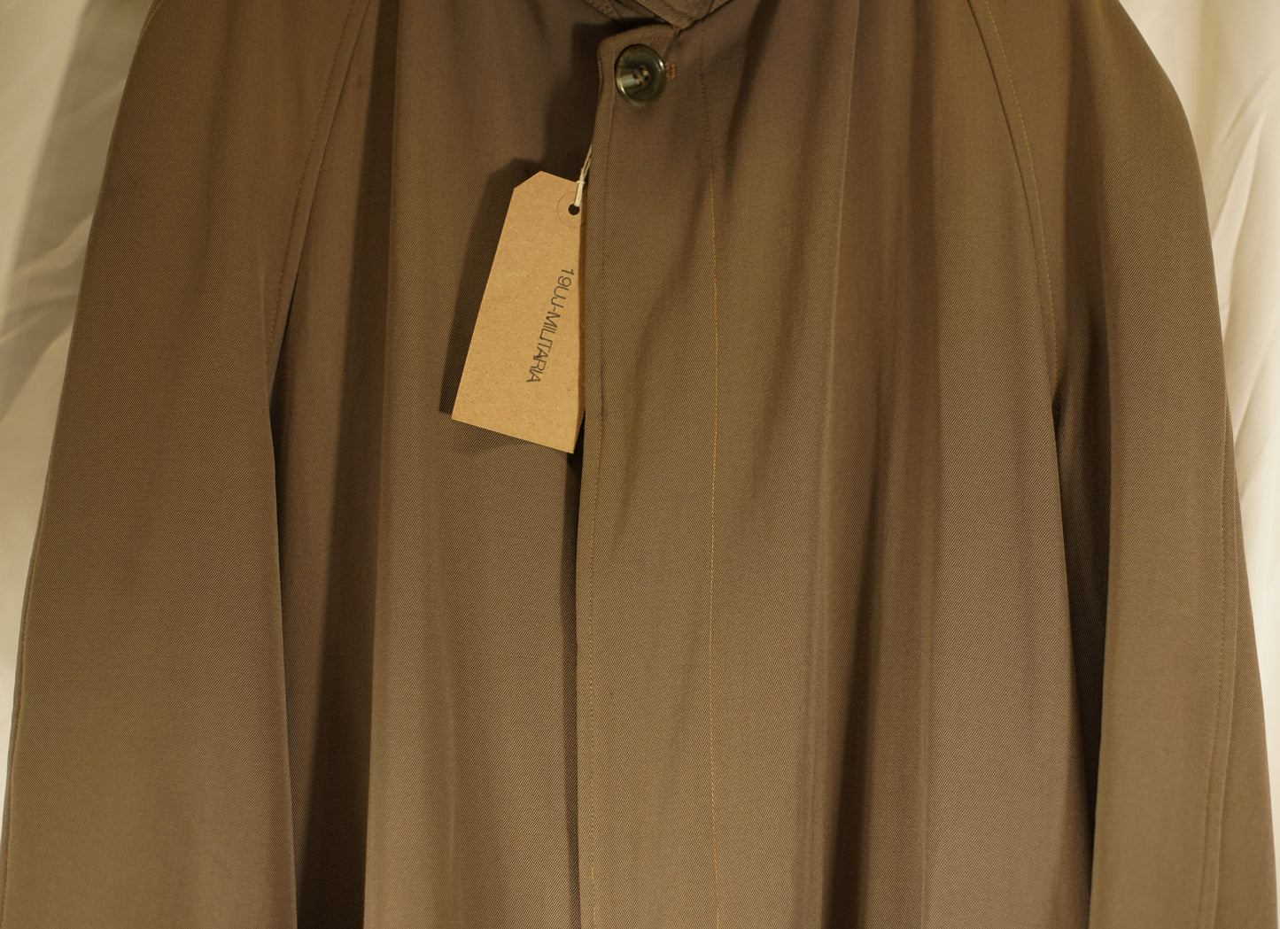 British 1930s 1940s Raglan Sleeve Gabardine Rain Coat