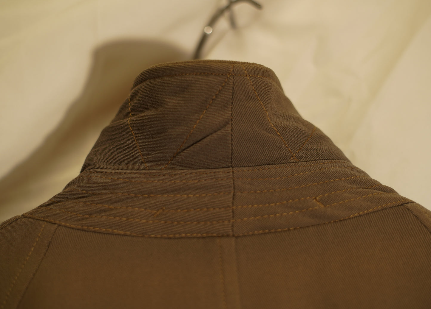 British 1930s 1940s Raglan Sleeve Gabardine Rain Coat