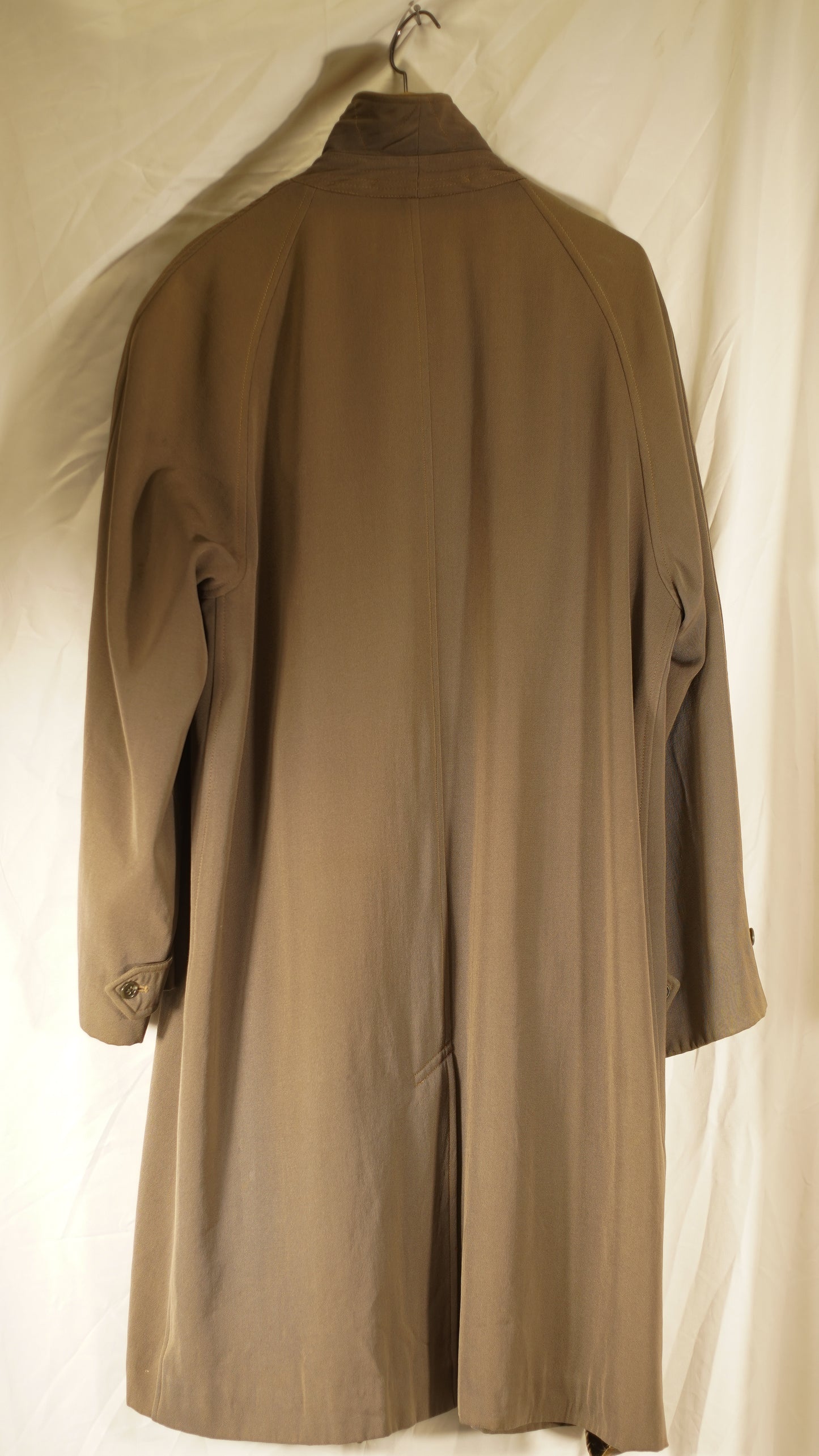 British 1930s 1940s Raglan Sleeve Gabardine Rain Coat