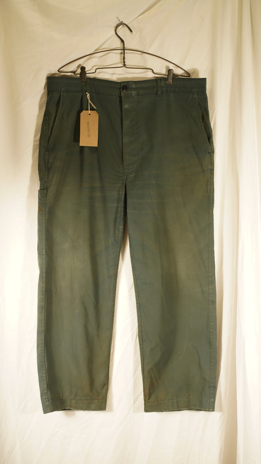 Faded 1970s French Workwear Trousers