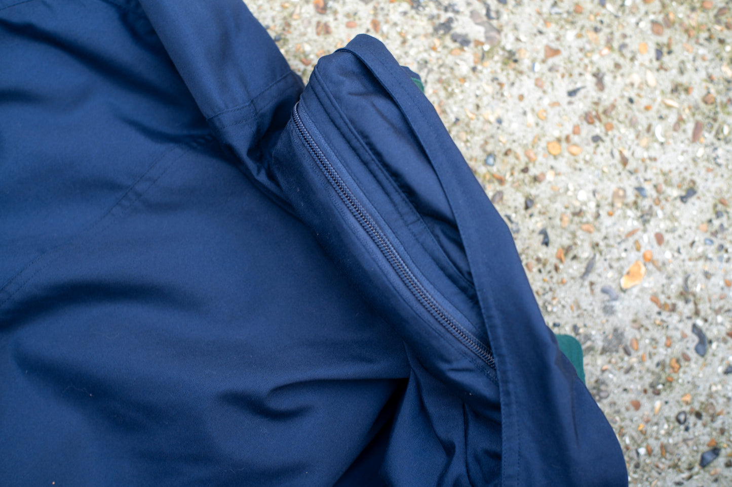 British 1980s Cropped Packaway Hood Technical Jacket