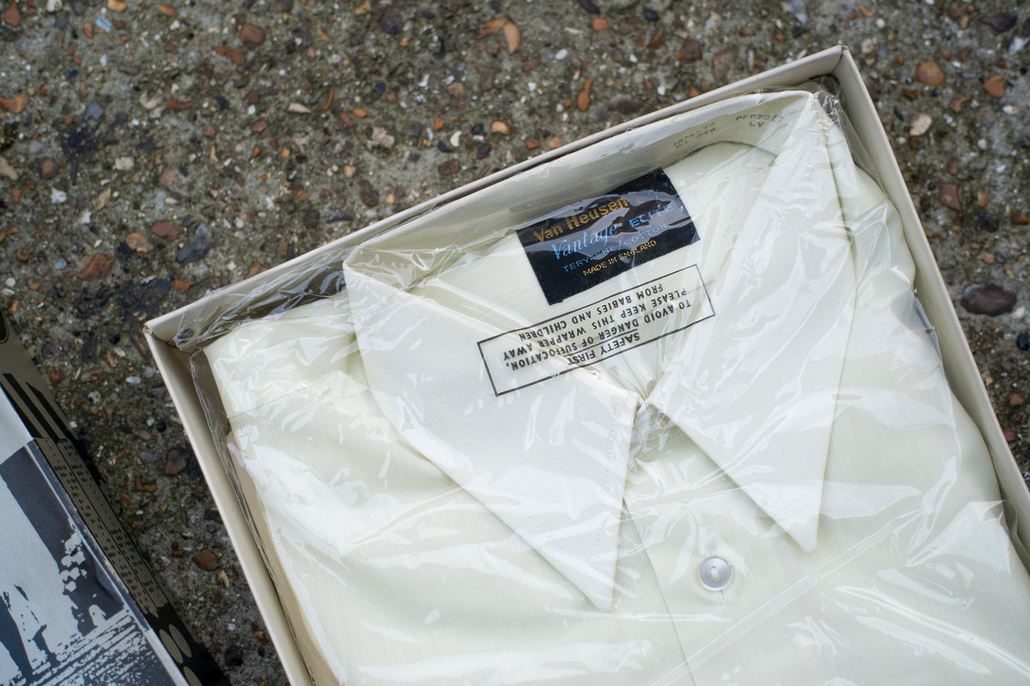 Deadstock 1970s Shirt In Graphic Box By Van Heusen