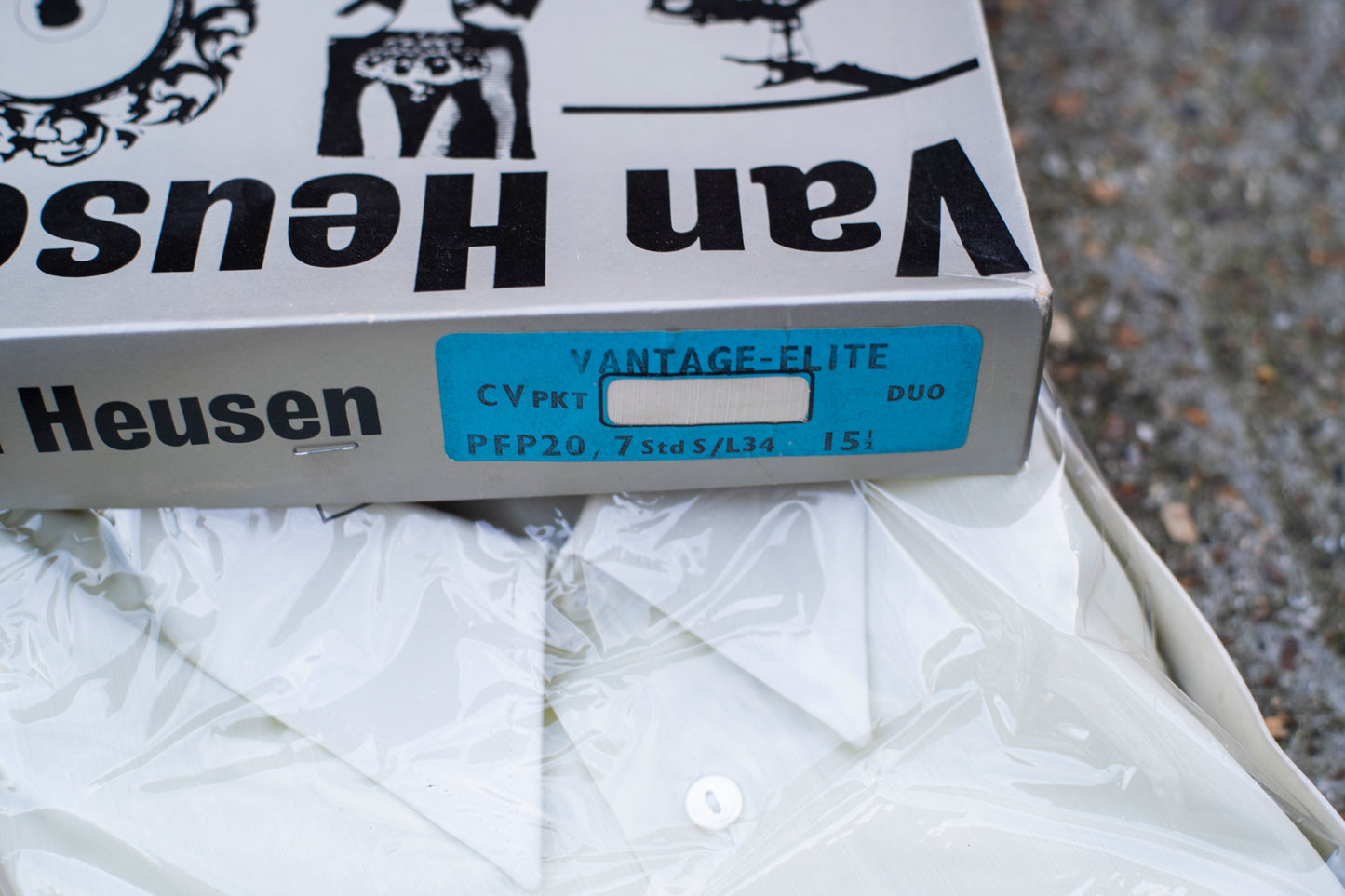 Deadstock 1970s Shirt In Graphic Box By Van Heusen