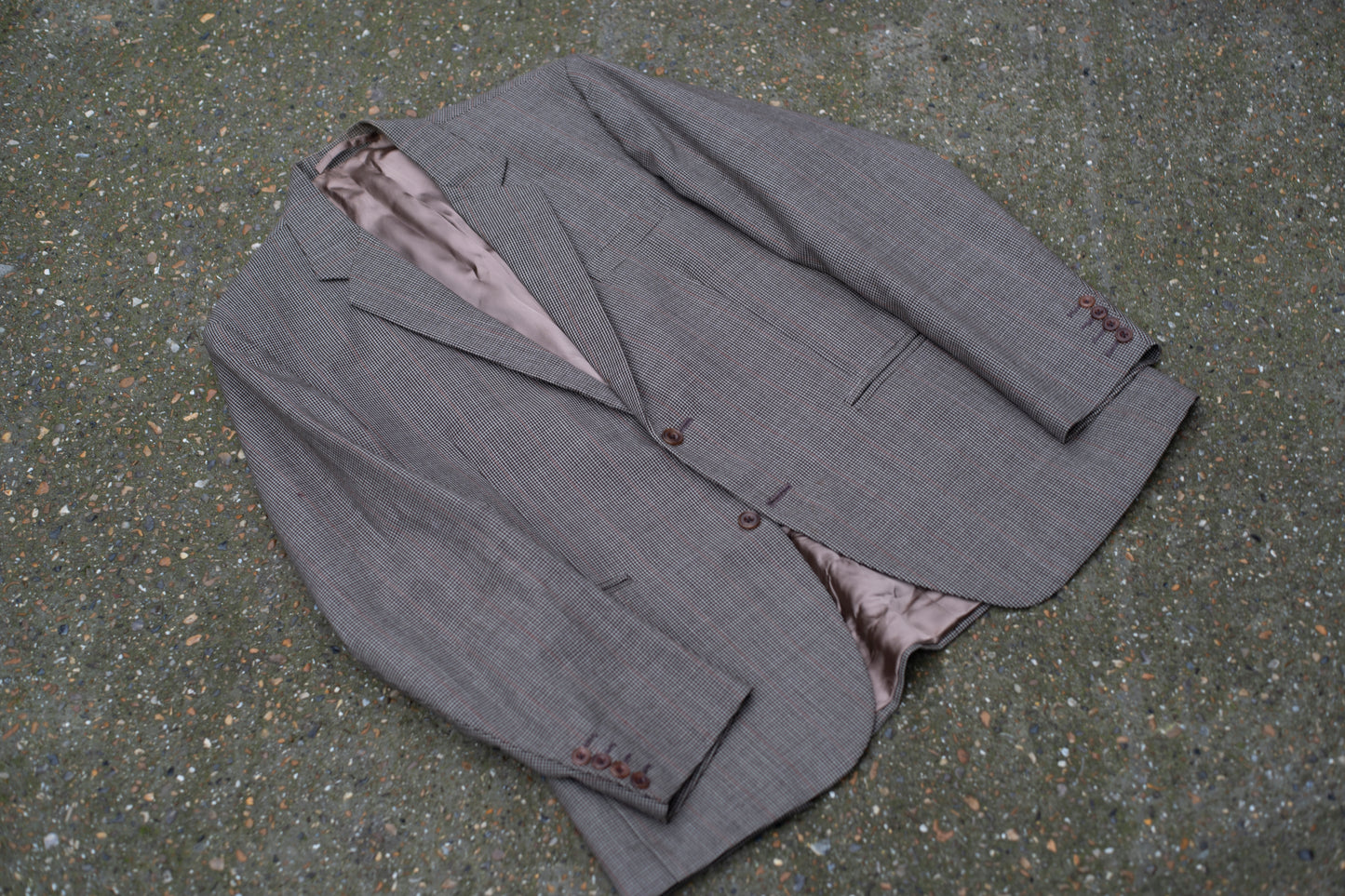 British Orange Pinstripe 1950s Tailor Made Blazer