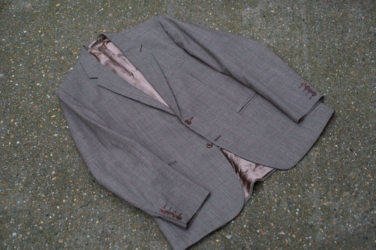 British Orange Pinstripe 1950s Tailor Made Blazer