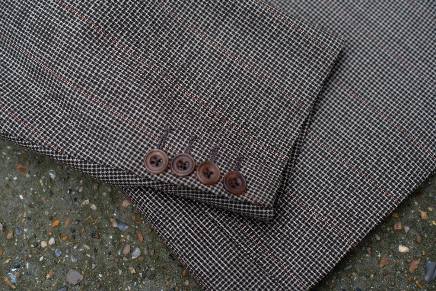 British Orange Pinstripe 1950s Tailor Made Blazer