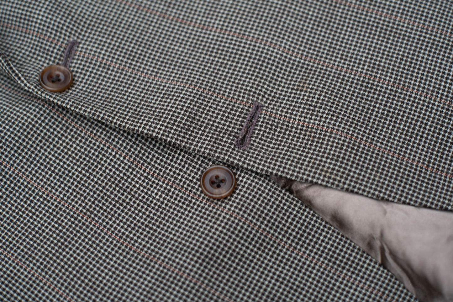 British Orange Pinstripe 1950s Tailor Made Blazer