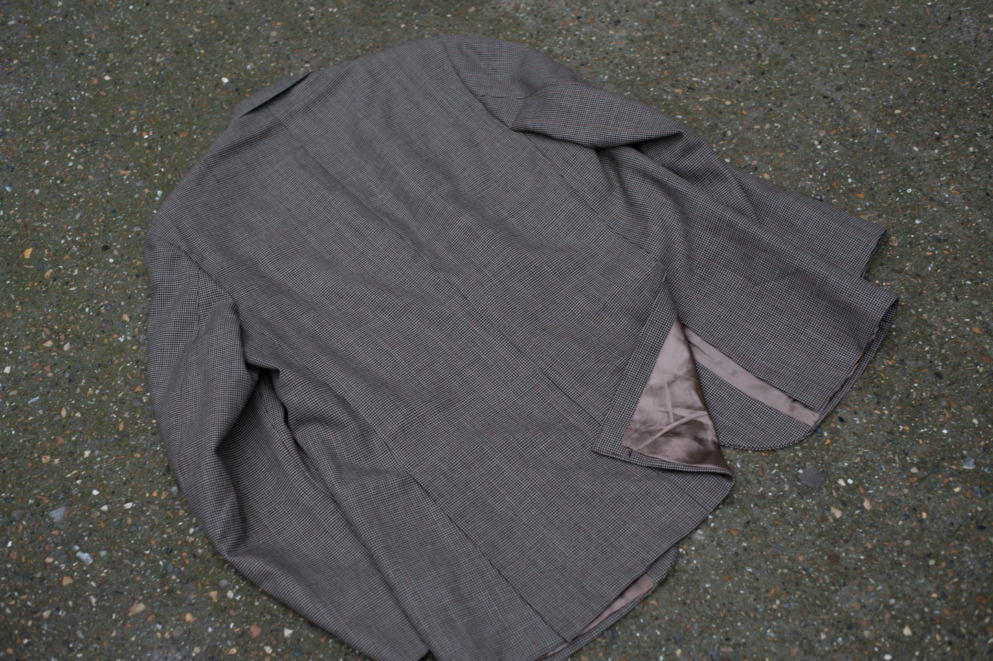 British Orange Pinstripe 1950s Tailor Made Blazer