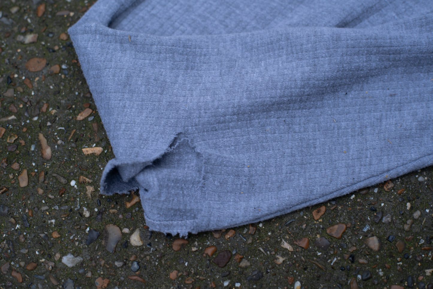 Grey Thrashed Thermal T Shirt