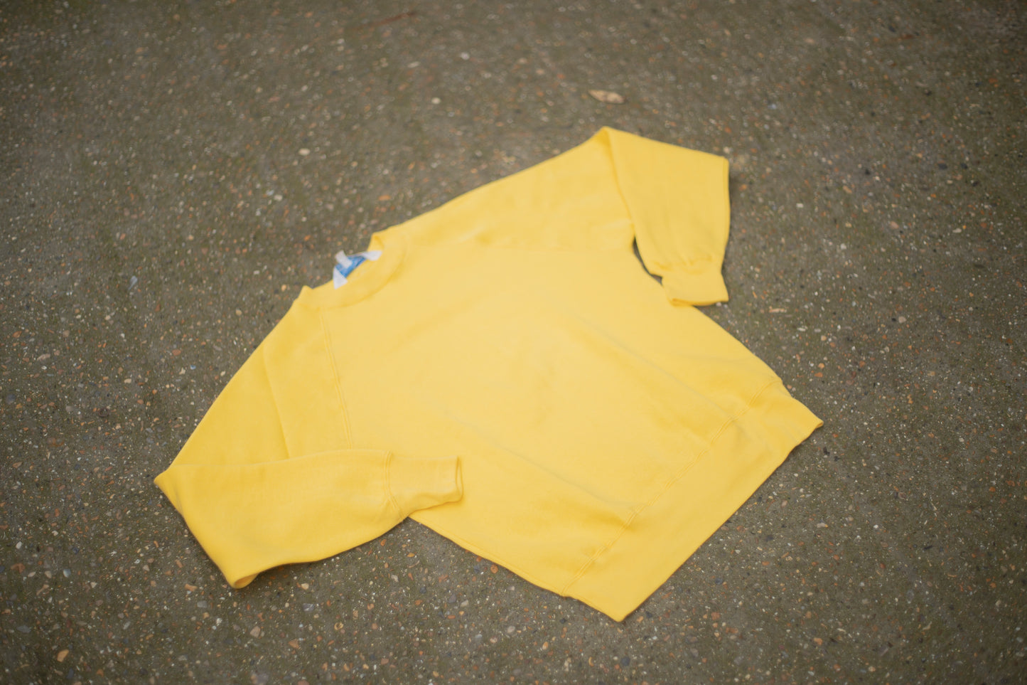 British 1970s Deadstock Raglan Crewneck 100% Cotton