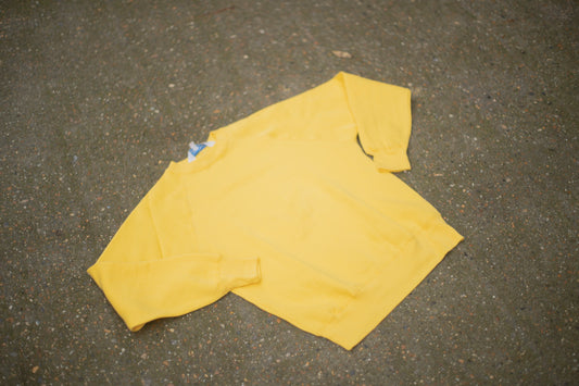 British 1970s Deadstock Raglan Crewneck 100% Cotton