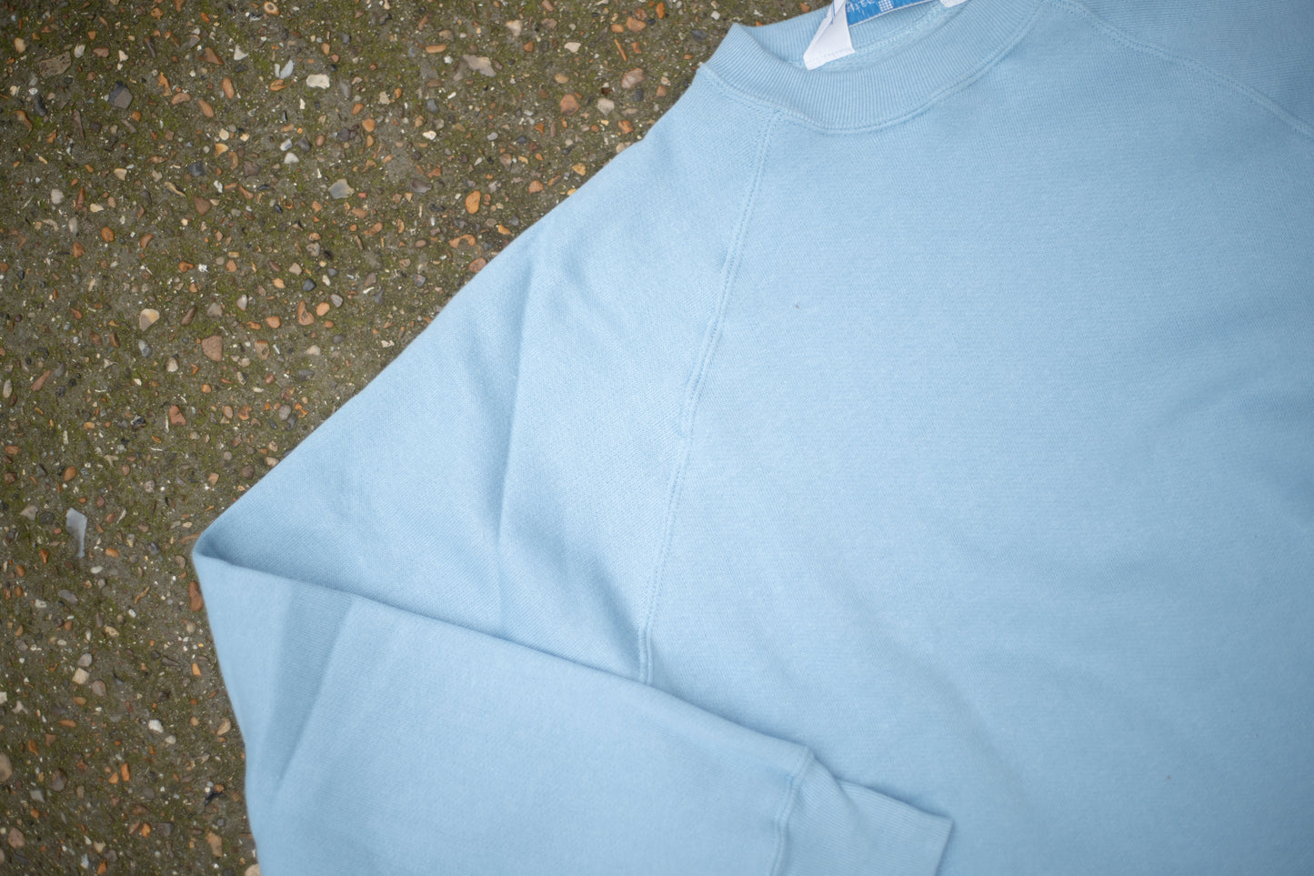 British 1970s Deadstock Raglan Crewneck 100% Cotton