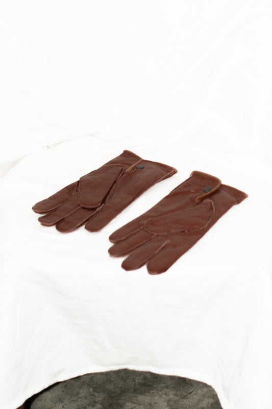 1970s Driving Snap Closure Gloves