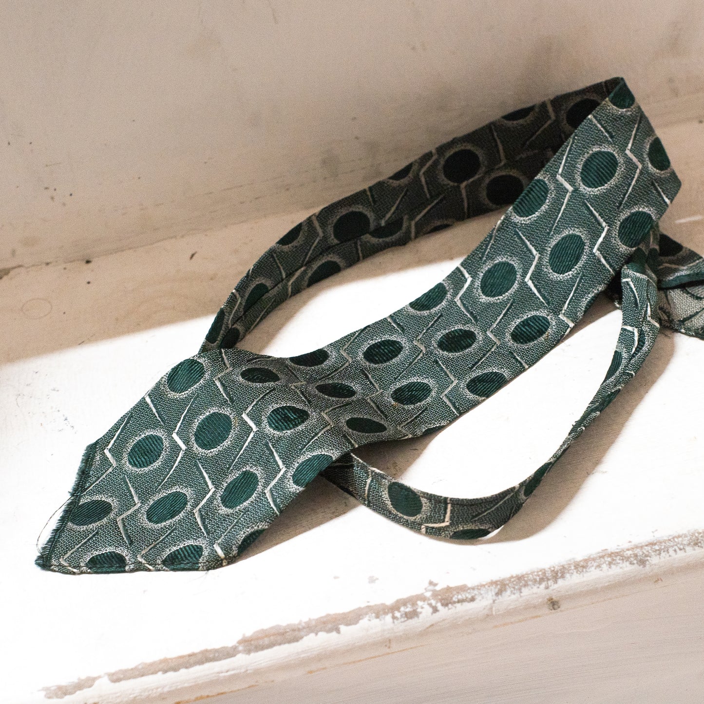 Geometric 1930s Art Deco Necktie