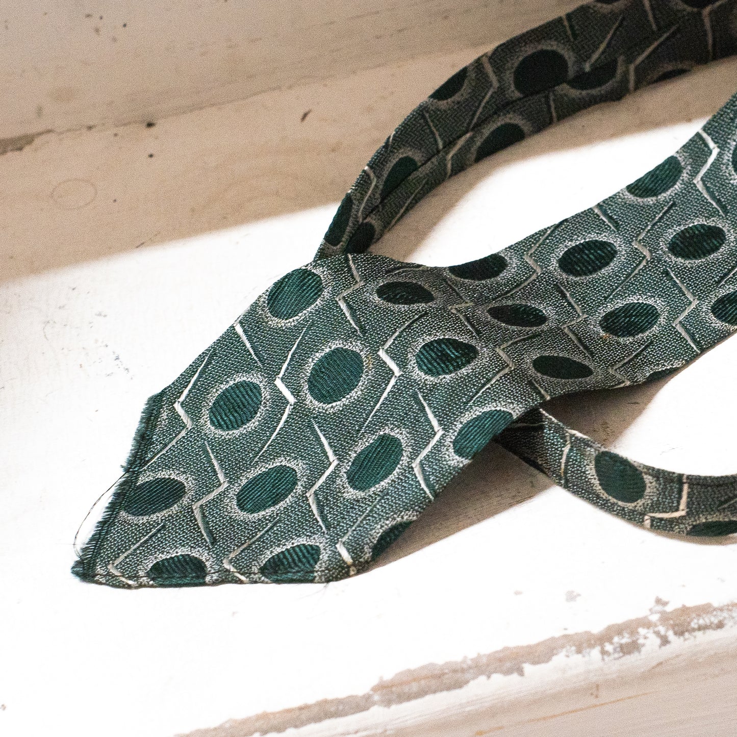 Geometric 1930s Art Deco Necktie