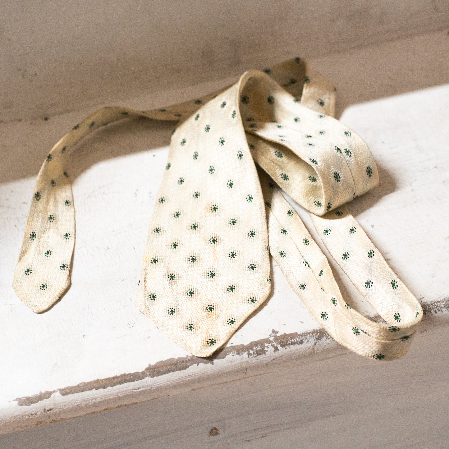 European 1930s Rayon Necktie