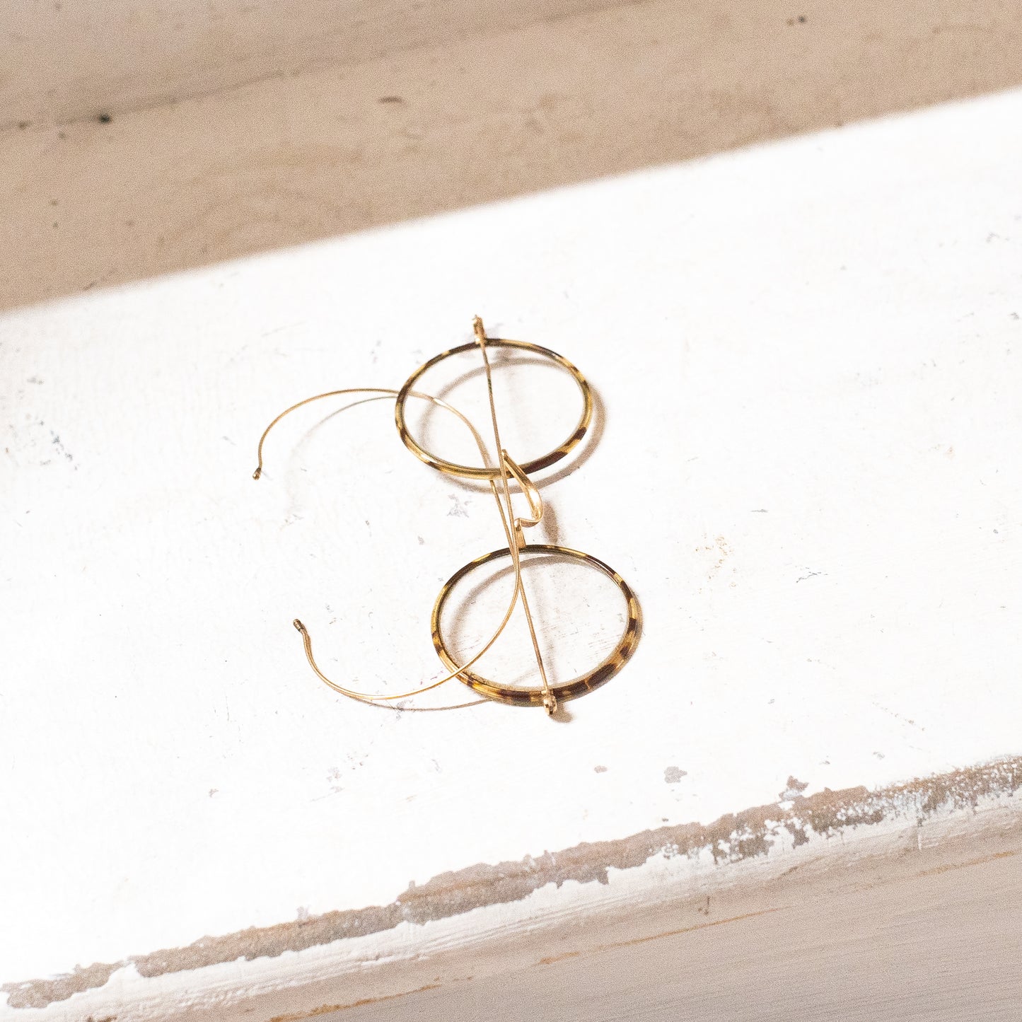 Gents Victorian Brass Wire Frame Spectacles