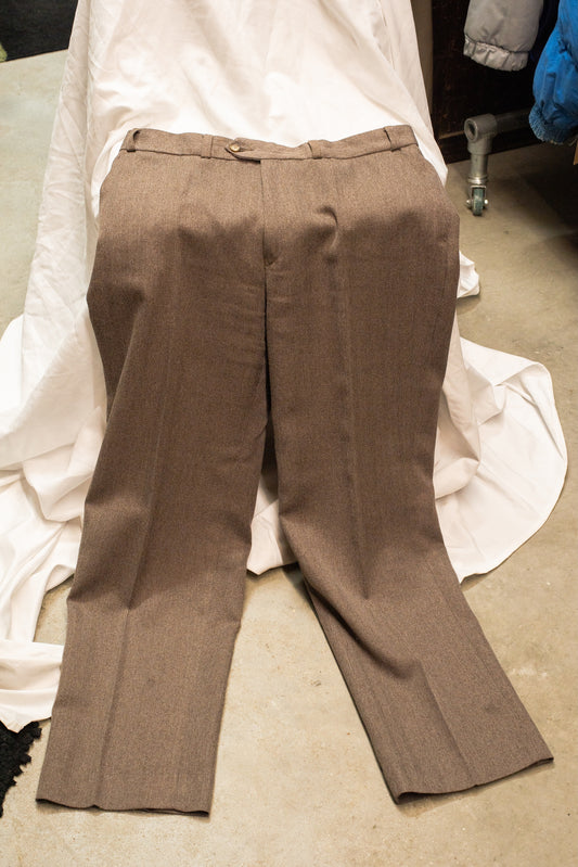 1940s Style Herringbone 1980s Trousers