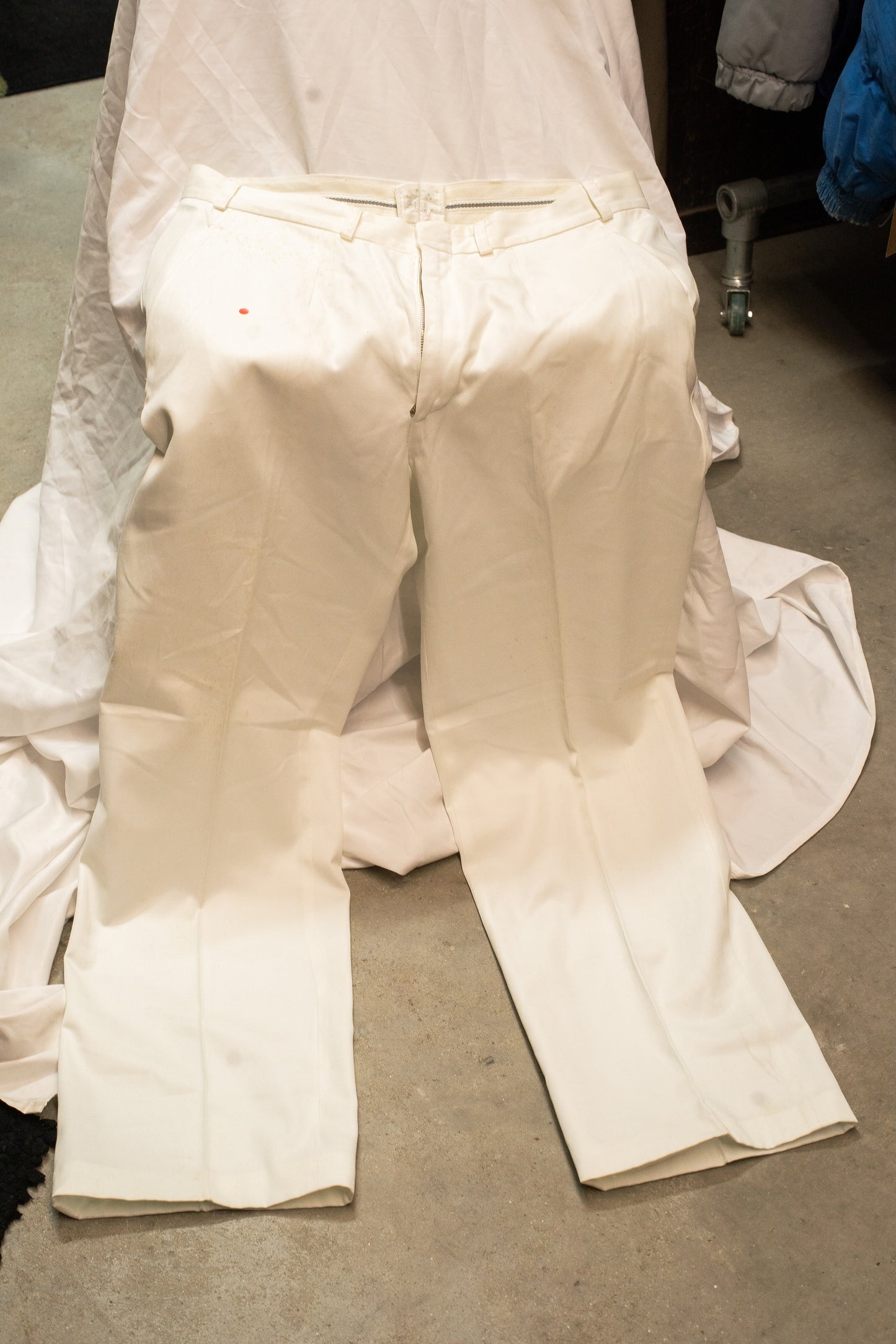 1960s wide leg naval trousers