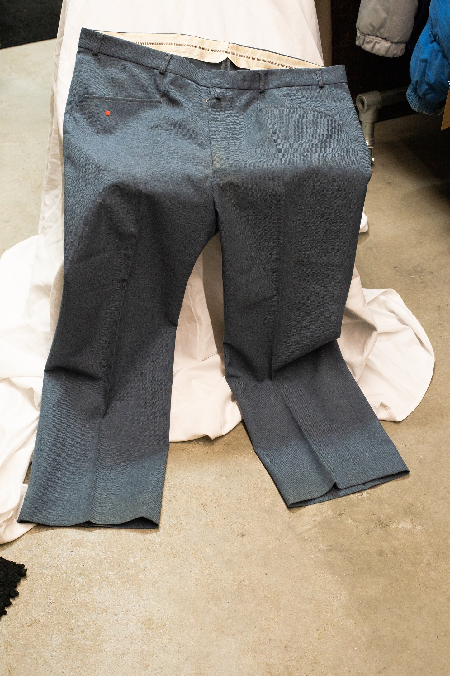 1970s Sword Zipper Detail Western Pocket Trousers
