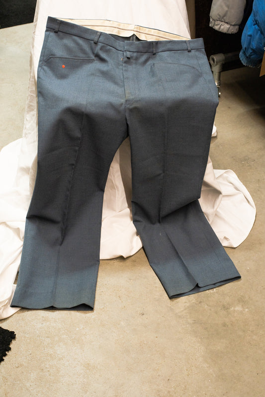 1970s Sword Zipper Detail Western Pocket Trousers