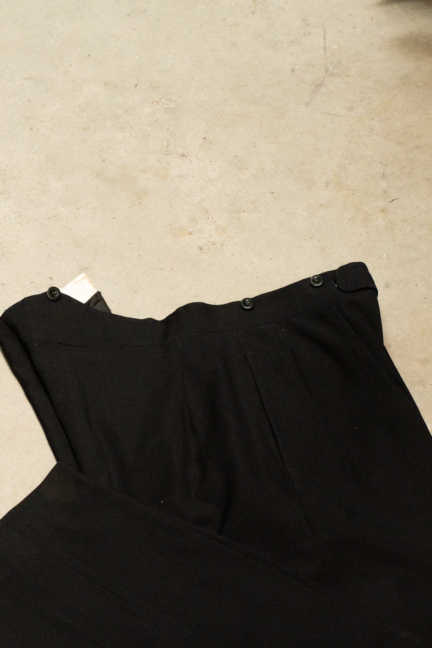 1930s Fishtail Spring Weight Suit Trousers