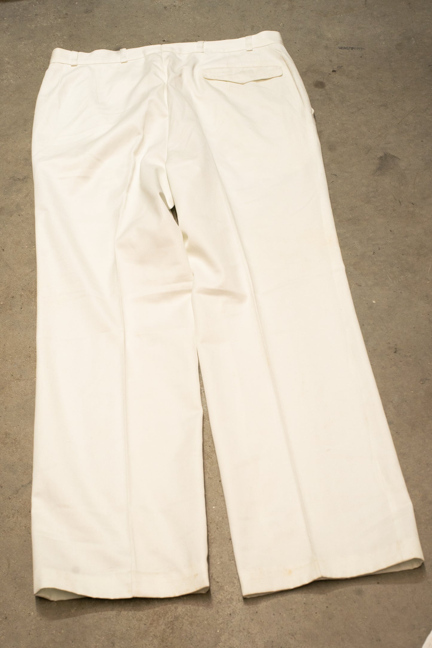1960s wide leg naval trousers