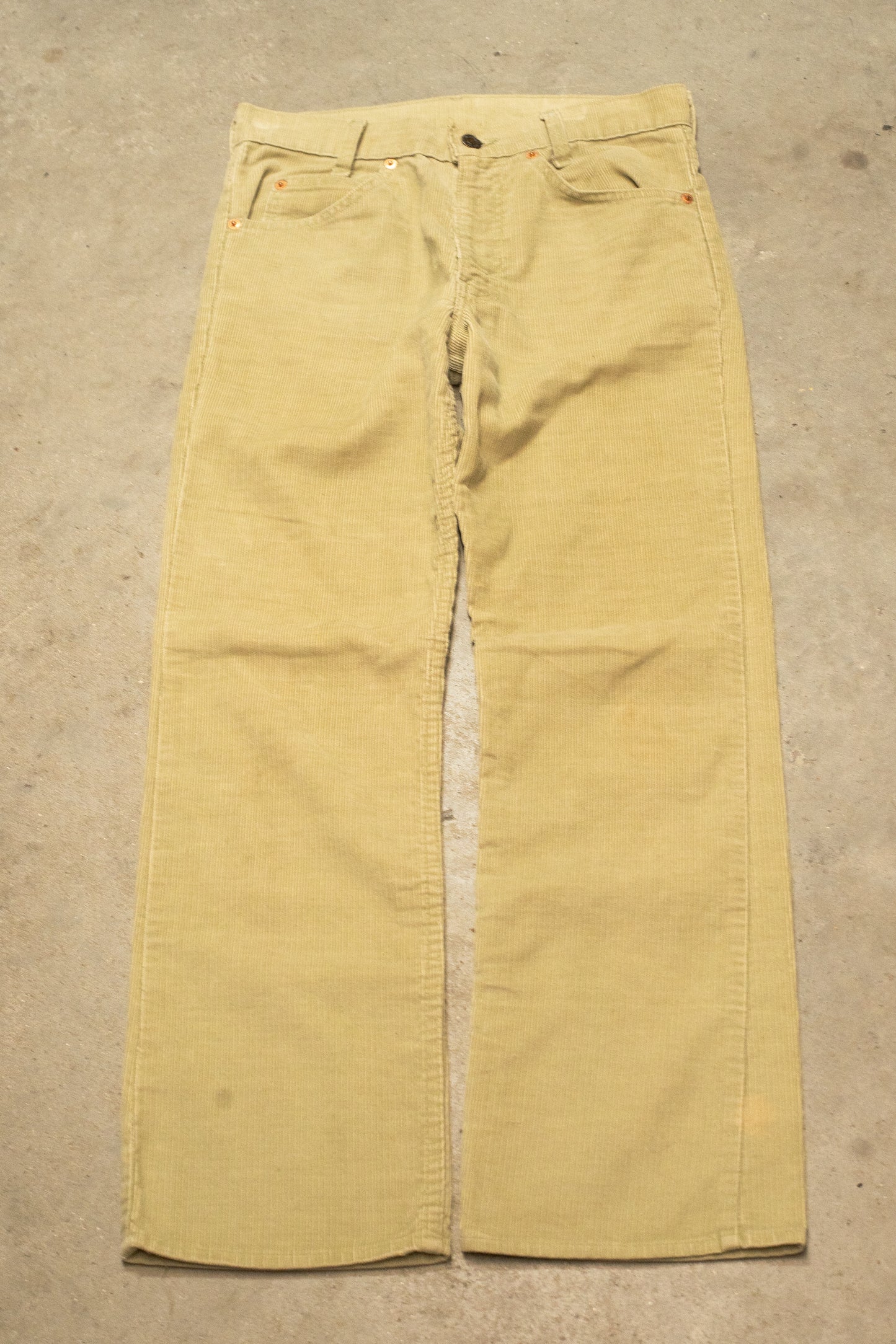1960s 1970s White Tab Levis Cord Trousers
