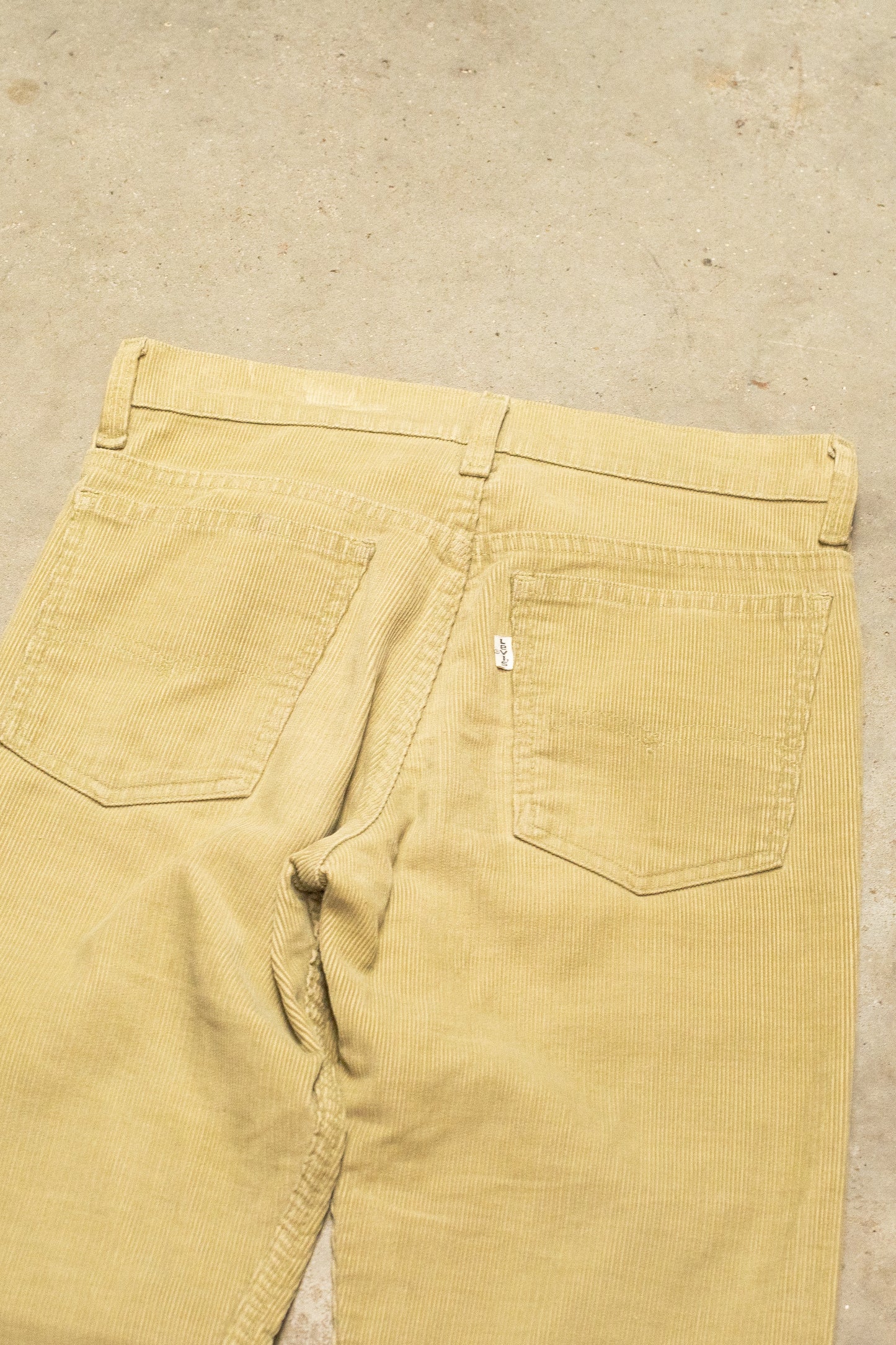 1960s 1970s White Tab Levis Cord Trousers