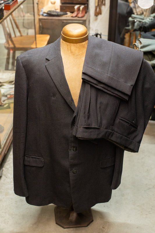 1940s Cut Scab Darned Suit Dated 1968 By Hector Powe