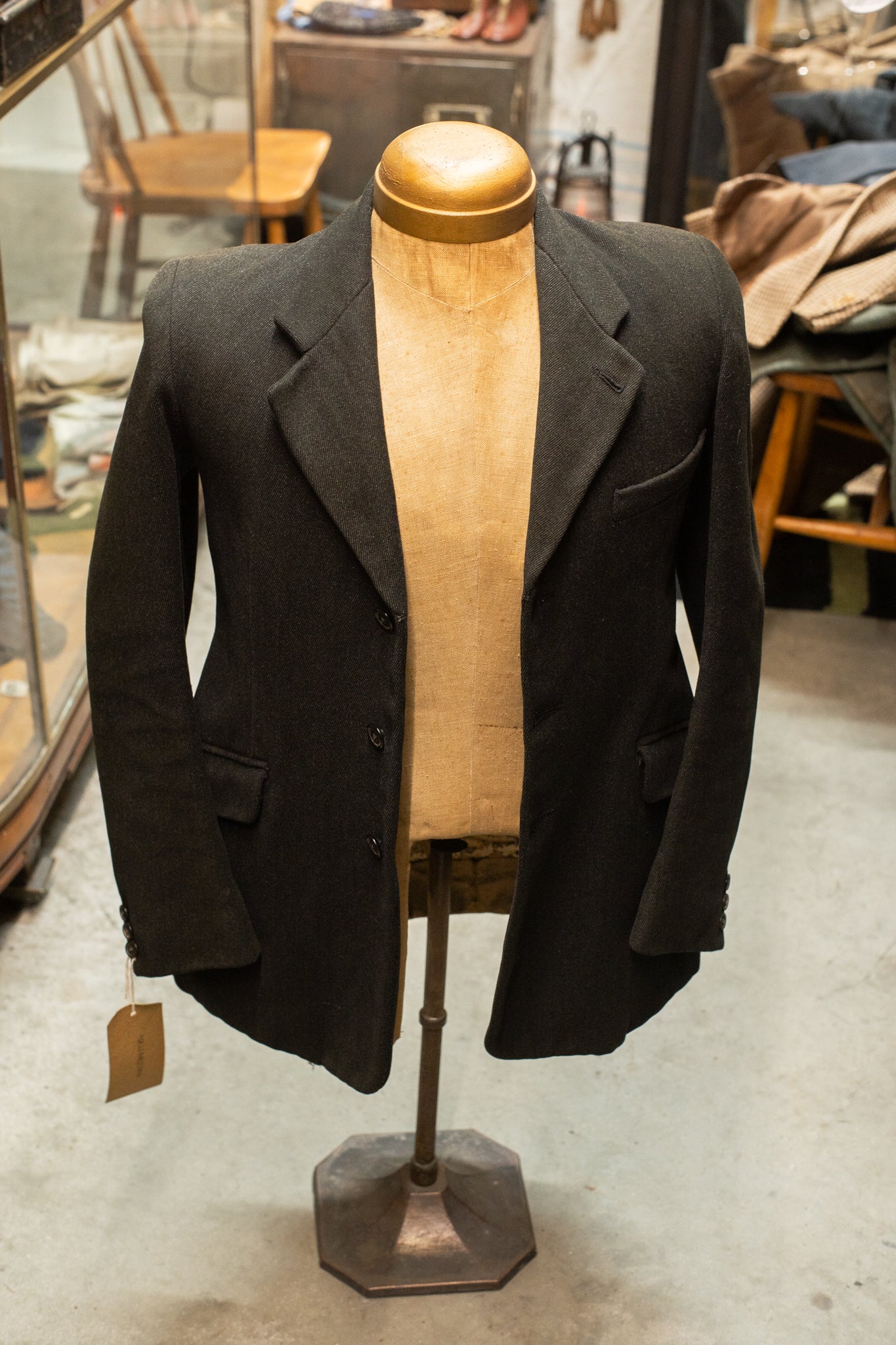 British 1930s Whipcord Hacking Jacket Raglan Lapels